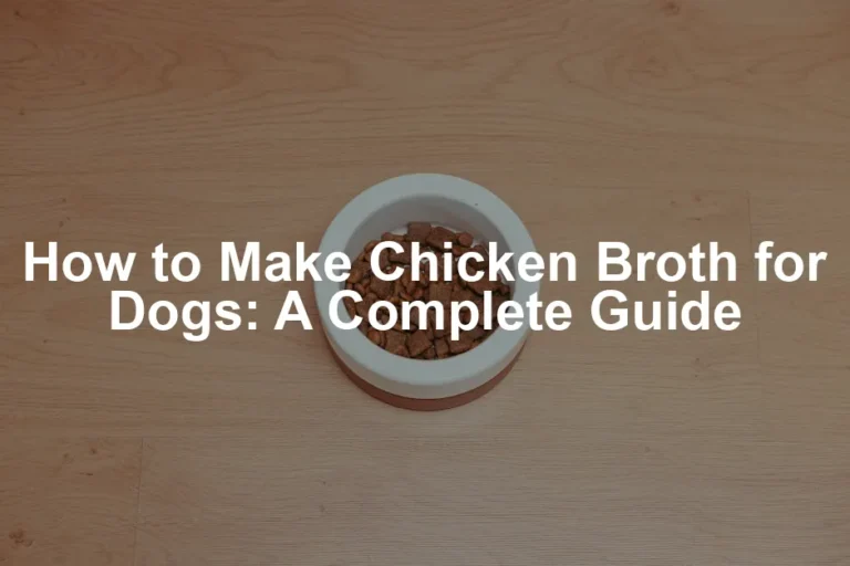 Featured image for How to Make Chicken Broth for Dogs: A Complete Guide