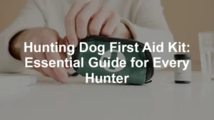 Featured image for Hunting Dog First Aid Kit: Essential Guide for Every Hunter