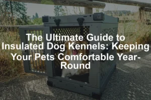 Featured image for The Ultimate Guide to Insulated Dog Kennels: Keeping Your Pets Comfortable Year-Round