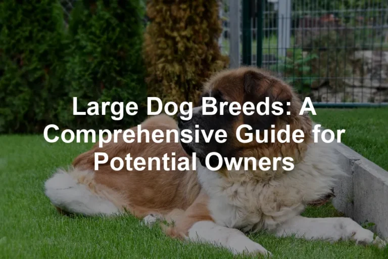 Featured image for Large Dog Breeds: A Comprehensive Guide for Potential Owners