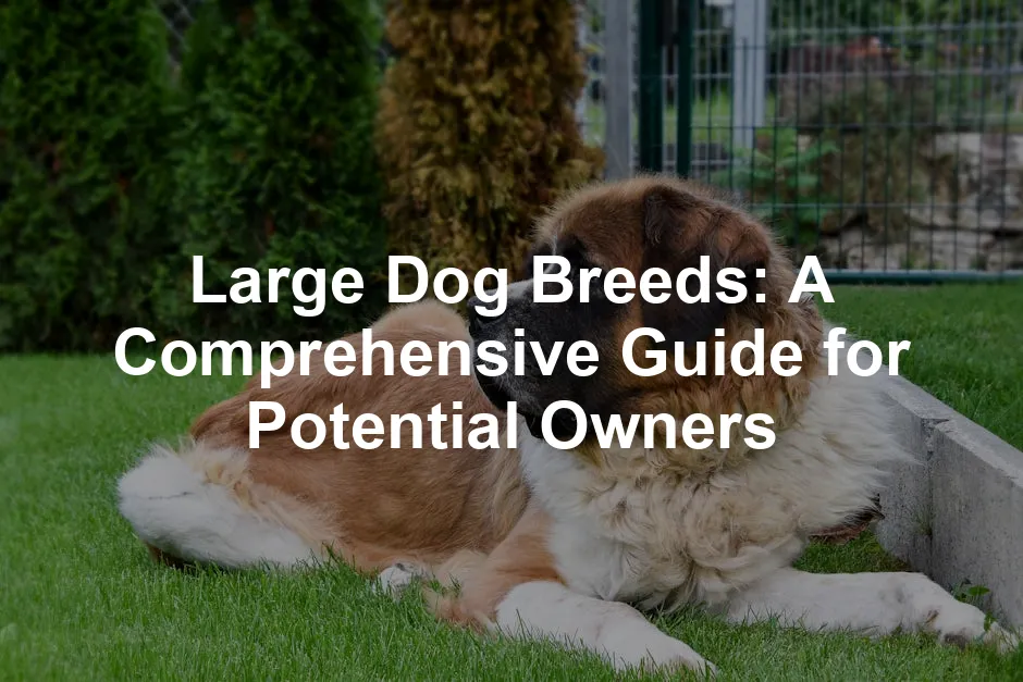 Featured image for Large Dog Breeds: A Comprehensive Guide for Potential Owners