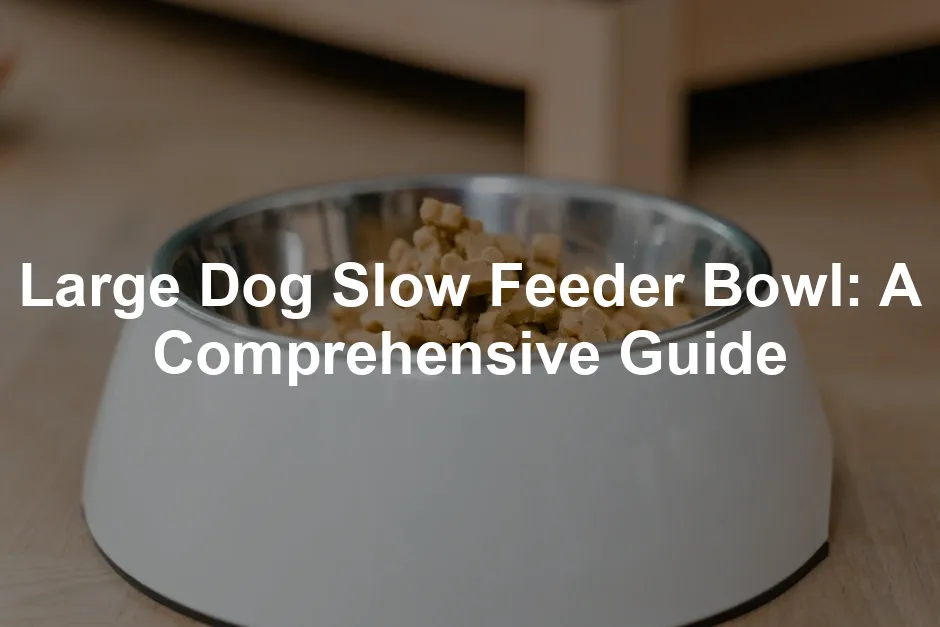 Featured image for Large Dog Slow Feeder Bowl: A Comprehensive Guide