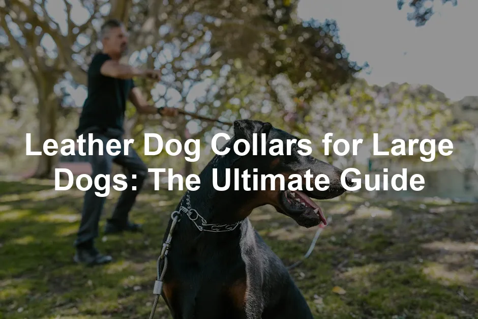 Featured image for Leather Dog Collars for Large Dogs: The Ultimate Guide
