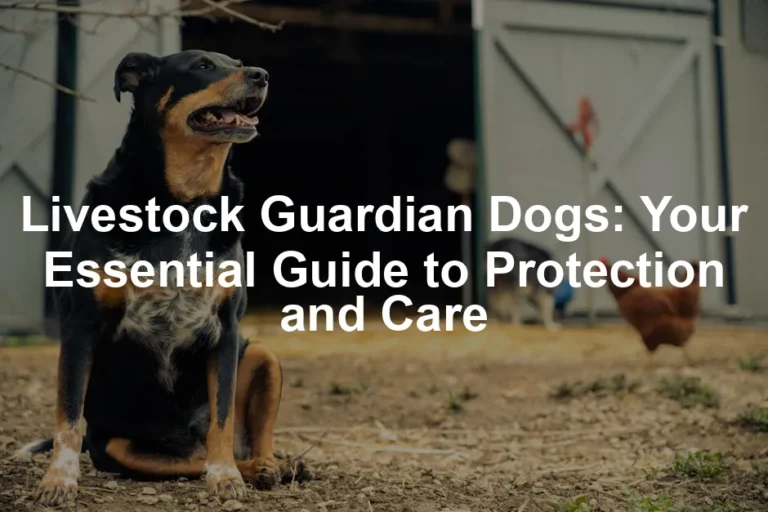 Featured image for Livestock Guardian Dogs: Your Essential Guide to Protection and Care