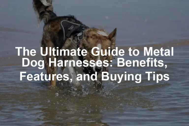 Featured image for The Ultimate Guide to Metal Dog Harnesses: Benefits, Features, and Buying Tips