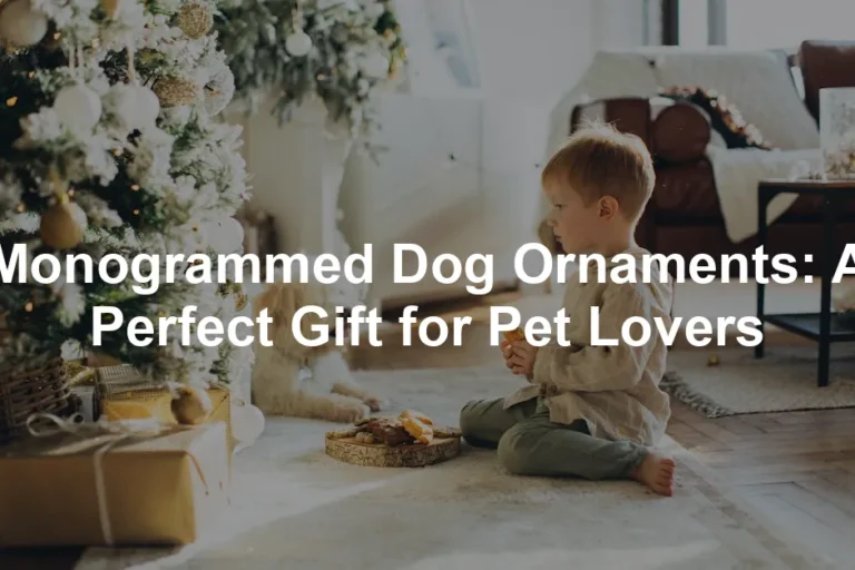 Featured image for Monogrammed Dog Ornaments: A Perfect Gift for Pet Lovers