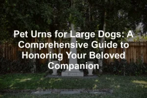 Featured image for Pet Urns for Large Dogs: A Comprehensive Guide to Honoring Your Beloved Companion