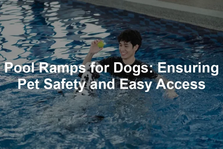 Featured image for Pool Ramps for Dogs: Ensuring Pet Safety and Easy Access