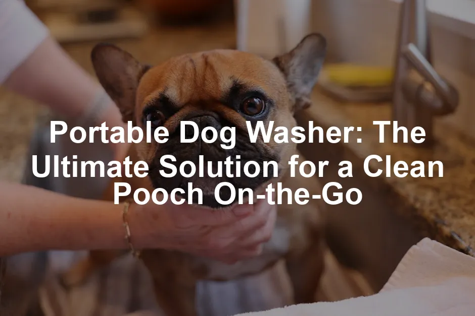 Featured image for Portable Dog Washer: The Ultimate Solution for a Clean Pooch On-the-Go