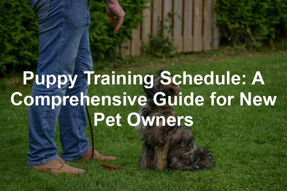 Featured image for Puppy Training Schedule: A Comprehensive Guide for New Pet Owners