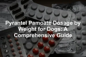 Featured image for Pyrantel Pamoate Dosage by Weight for Dogs: A Comprehensive Guide