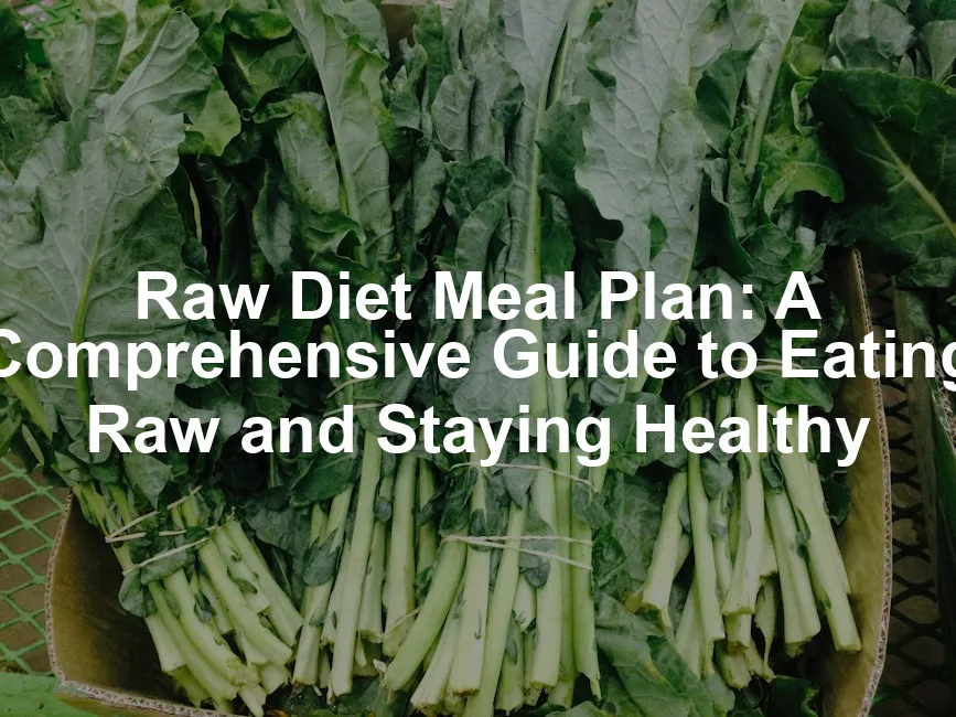Featured image for Raw Diet Meal Plan: A Comprehensive Guide to Eating Raw and Staying Healthy