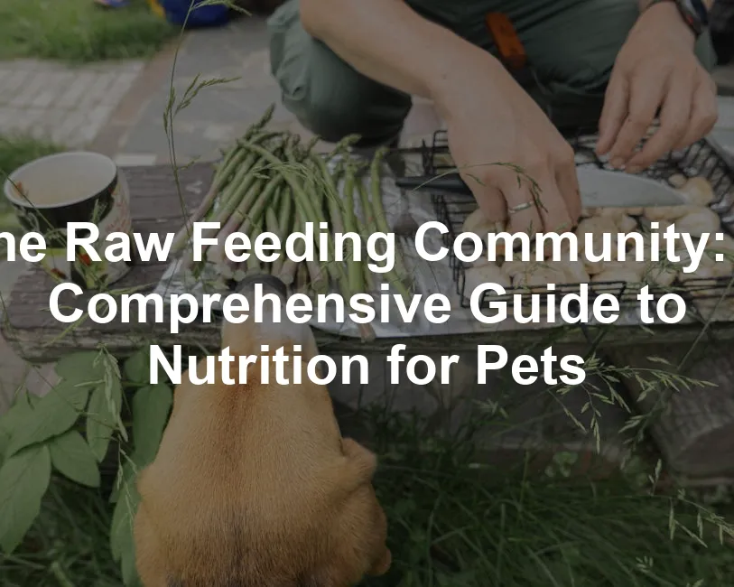 Featured image for The Raw Feeding Community: A Comprehensive Guide to Nutrition for Pets