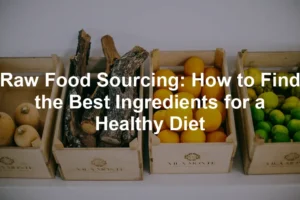 Featured image for Raw Food Sourcing: How to Find the Best Ingredients for a Healthy Diet