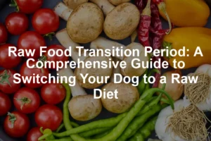 Featured image for Raw Food Transition Period: A Comprehensive Guide to Switching Your Dog to a Raw Diet