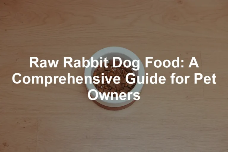 Featured image for Raw Rabbit Dog Food: A Comprehensive Guide for Pet Owners