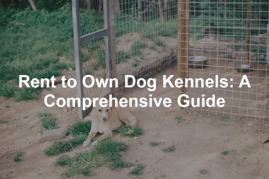 Featured image for Rent to Own Dog Kennels: A Comprehensive Guide