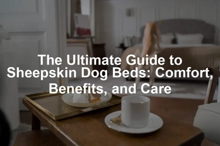 Featured image for The Ultimate Guide to Sheepskin Dog Beds: Comfort, Benefits, and Care