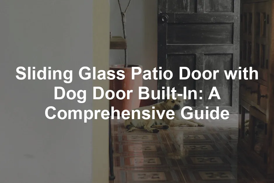 Featured image for Sliding Glass Patio Door with Dog Door Built-In: A Comprehensive Guide