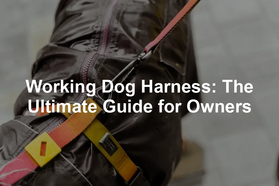 Featured image for Working Dog Harness: The Ultimate Guide for Owners